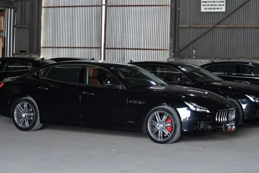 A fleet of Maserati cars are seen during the Asia-Pacific Economic Co-operation forum in November, 2018 in Port Moresby, Papua New Guinea - AAP/Mick Tsikas/Reuters