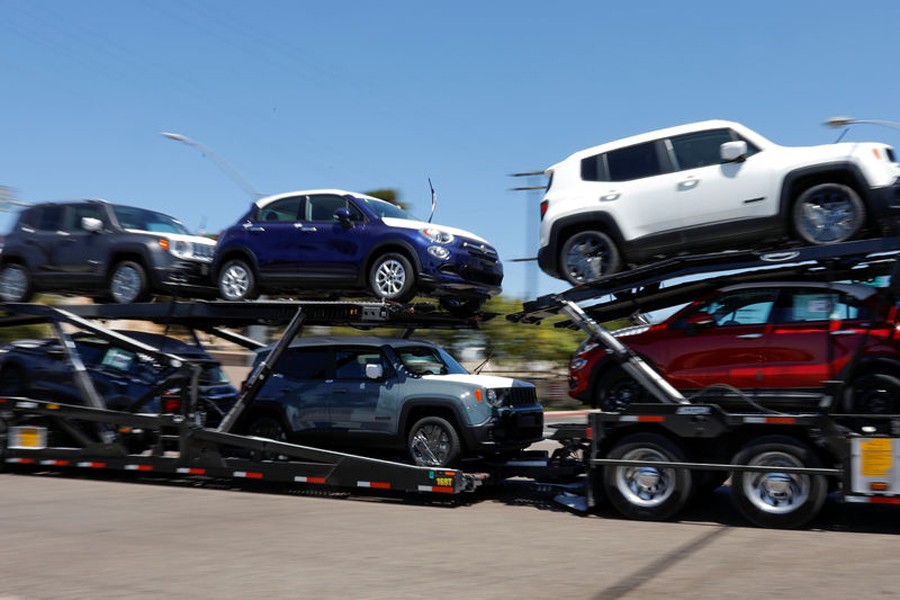 Imported vehicles are shown out for delivery in National City, California, US, June 27, 2018. Reuters/Files