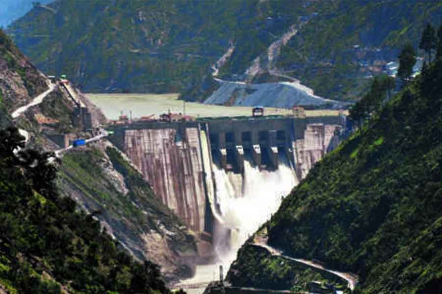 A file photo of Baglihar dam on Chenab River also known as Baglihar Hydroelectric Power Project, Jammu & Kashmir, India