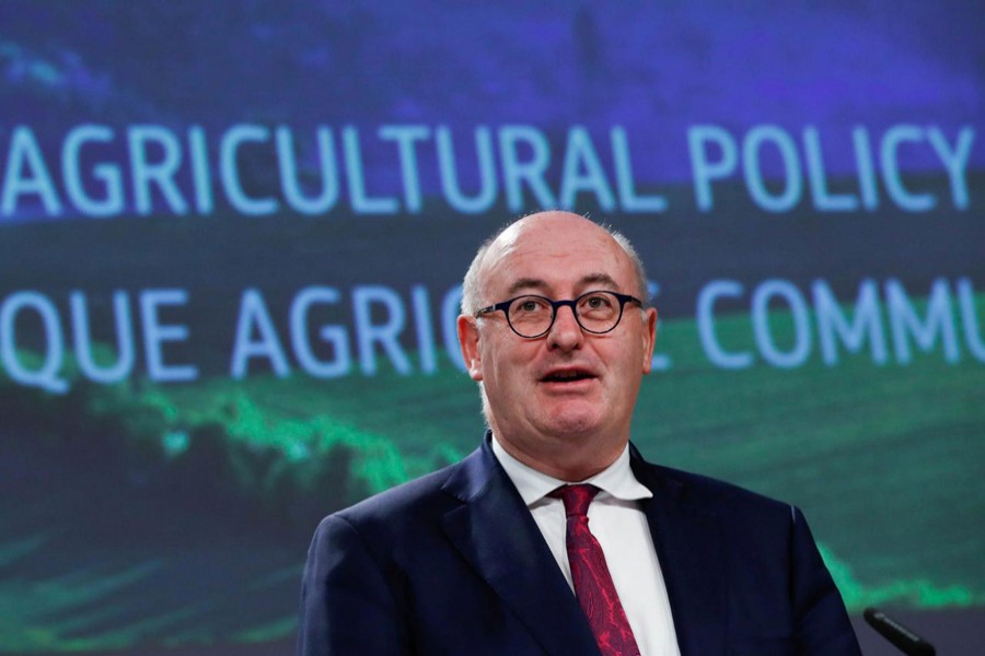 European Commissioner for Agriculture and Rural Development Phil Hogan holds a news conference on the Common Agricultural Policy (CAP) post-2020, in Brussels, Belgium June 1, 2018. Reuters/File Photo