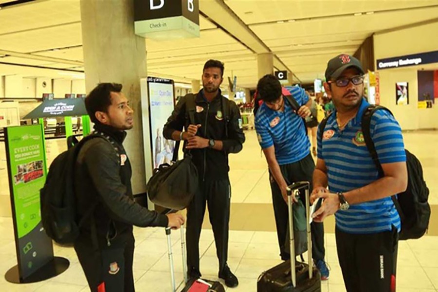 Shocked cricketers return home