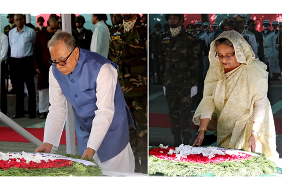 President, PM pay homage to Bangabandhu on his 100th birthday