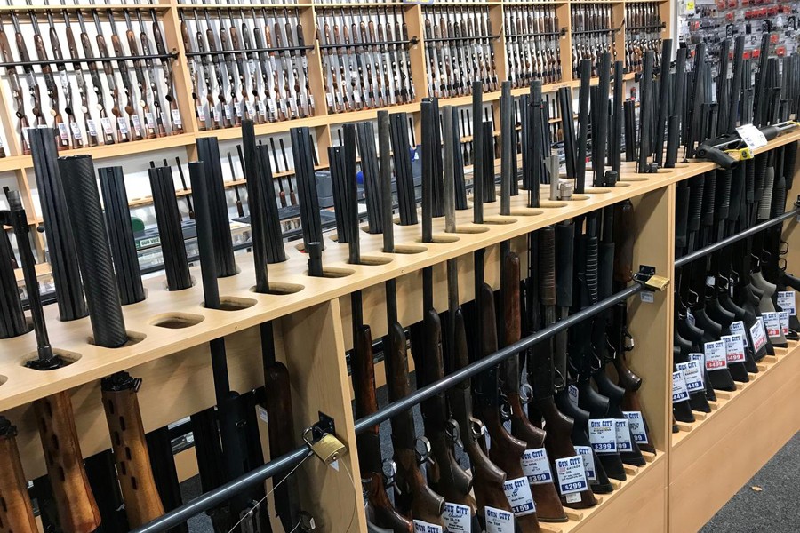 Firearms are displayed at Gun City gunshop in Christchurch, New Zealand, March 19, 2019. Reuters/File Photo