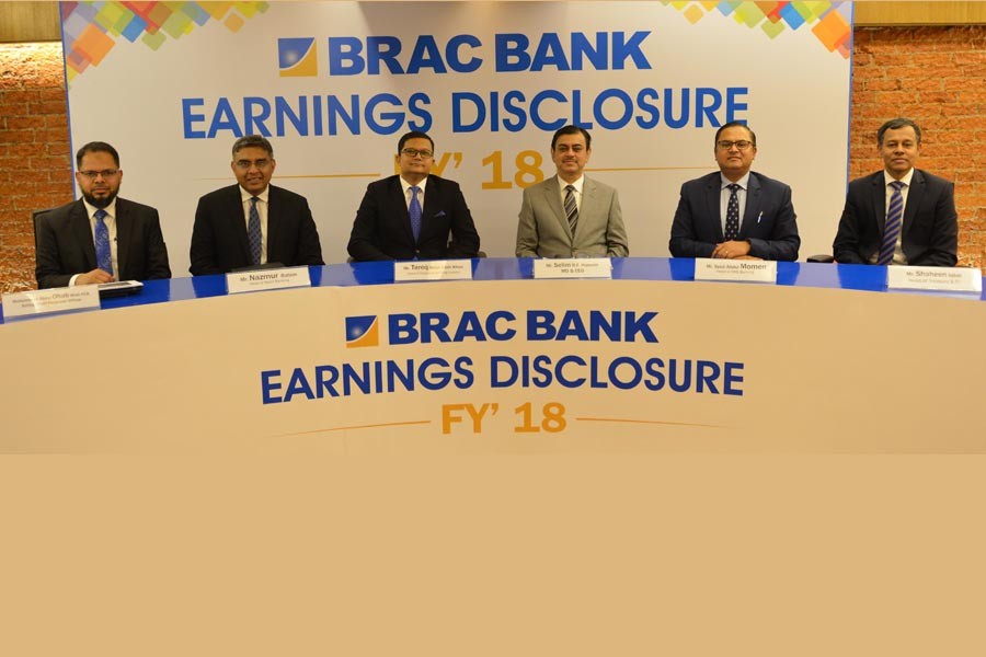 BRAC Bank earns 5.7pc y/y net profit growth in 2018