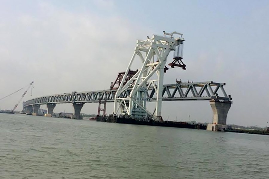 Three more spans of Padma Bridge to be installed this month