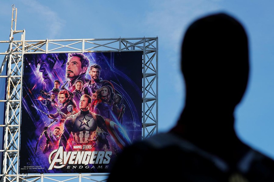 An Avengers fan in costume arrives at the TCL Chinese Theatre in Hollywood to attend the opening screening of "Avengers: Endgame" in Los Angeles, California, US on April 25, 2019 — Reuters photo