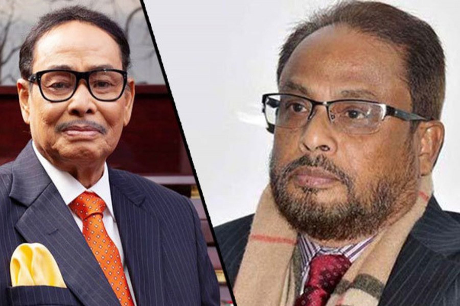 Ershad names Quader as acting chief of Jatiya Party