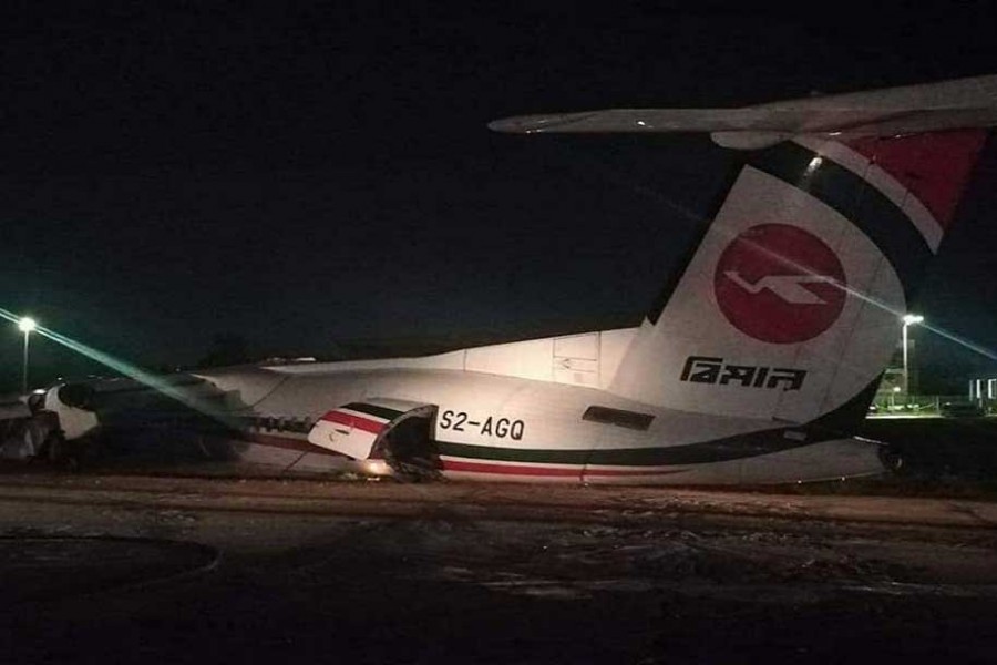 Biman aircraft skids off runway at Yangon airport, 19 hospitalised