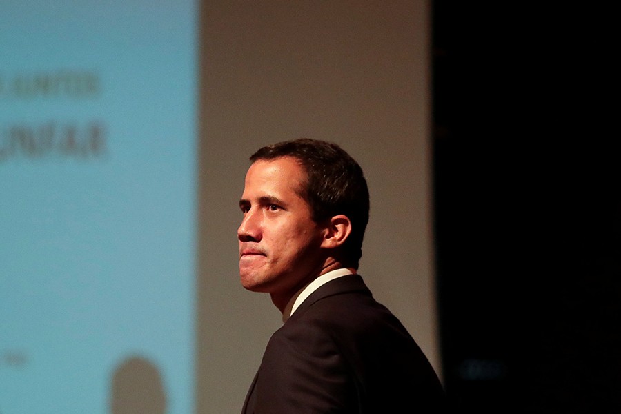 Venezuelan opposition leader Juan Guaido seen in this undated Reuters photo