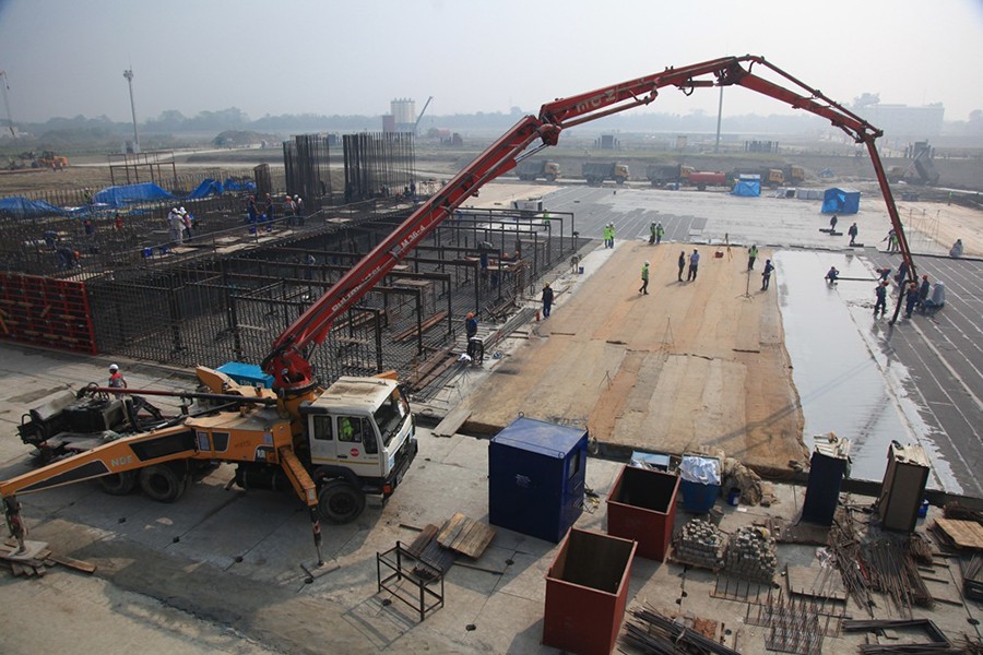 Construction works at Rooppur Nuclear Power Plant, country's maiden neuclear power plant, going on in full swing — Courtesy: ROSATOM