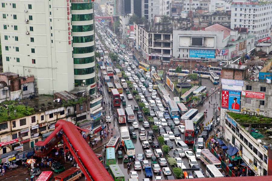 Dhaka traffic at 4.0km per hour!