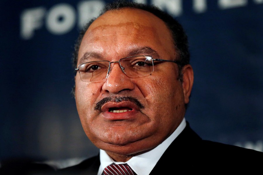 Papua New Guinea's then Prime Minister Peter O'Neill makes an address to the Lowy Institute in Sydney, Australia on November 29, 2012 — Reuters/Files