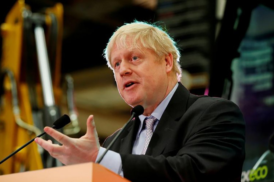 Former British Foreign Secretary Boris Johnson gives a speech at the JCB Headquarters in Rocester, Staffordshire, Britain on January 18, 2019 — Reuters/Files