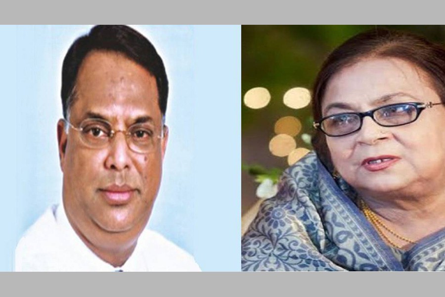 Iqbal Hasan Mahmud Tuku(left) and Selima Rahman - UNB file photo