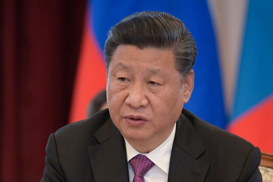 China’s President Xi Jinping attends a meeting with Russia’s President Vladimir Putin (not pictured) and Mongolia's President Khaltmaagiin Battulga (not pictured) on the sidelines of the Shanghai Cooperation Organisation (SCO) summit in Bishkek, Kyrgyzstan, June 14, 2019. Sputnik/Alexei Druzhinin/Kremlin via Reuters