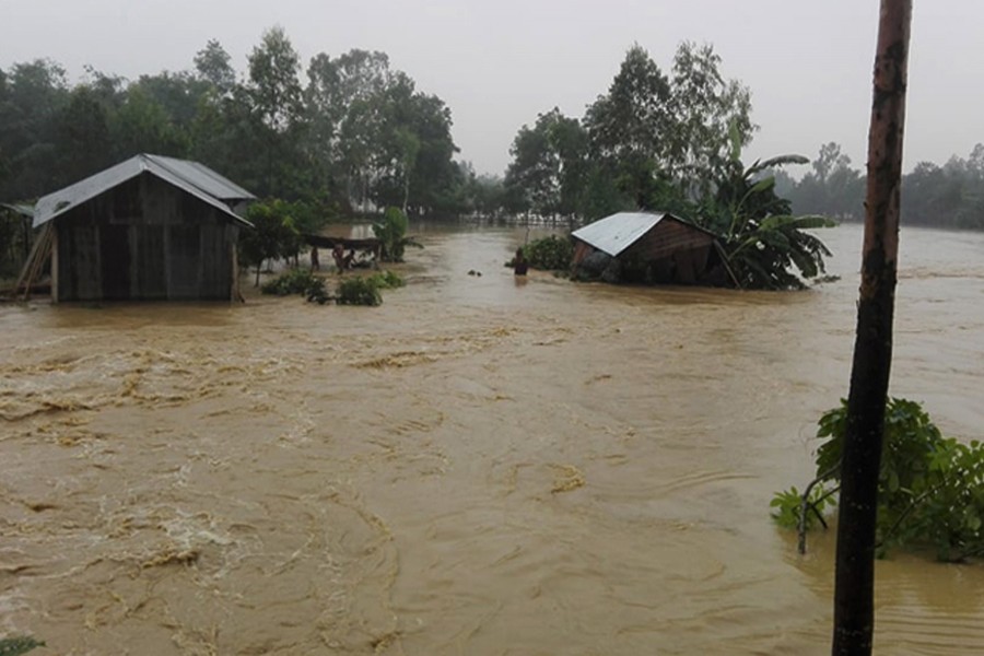 Flood situation worsens in Sherpur