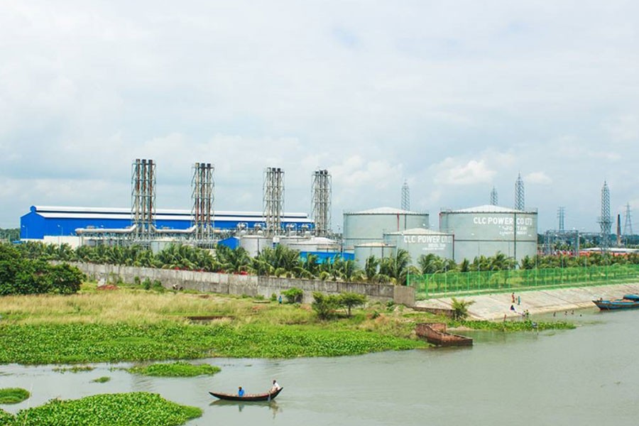 110.4 MW MAN HFO ENGINE POWER PLANT at Basila in Keraniganj - UNB photo