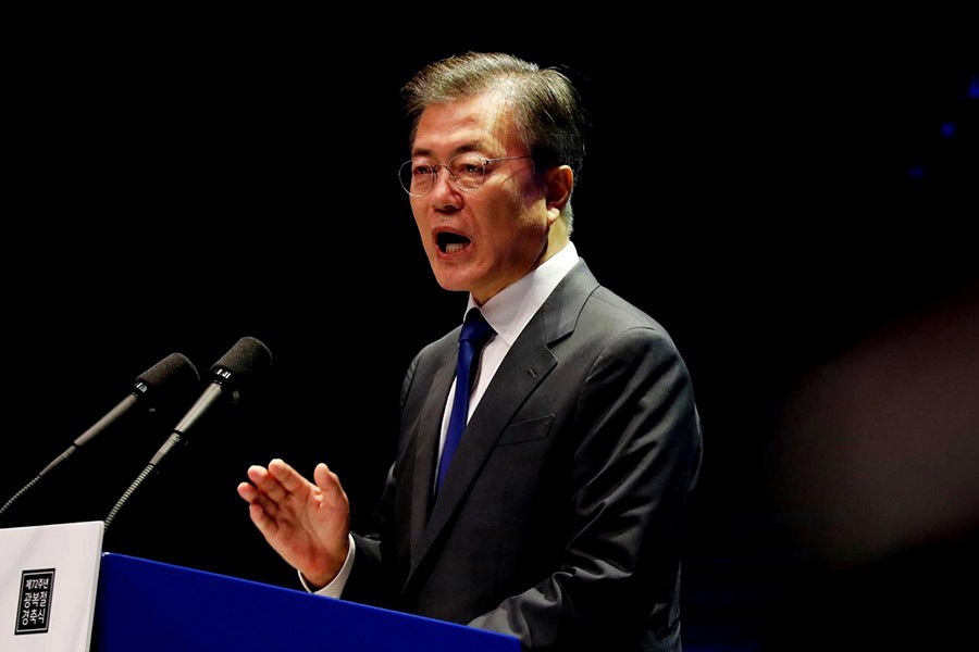 South Korean president for ‘peace economy’ with North Korea