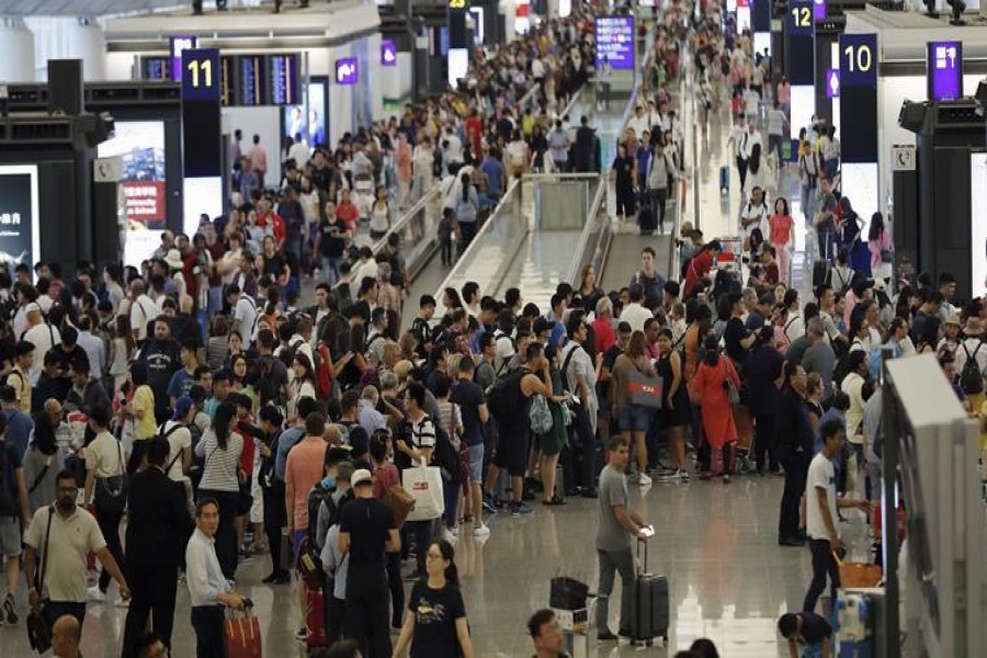 Hong Kong airport reopens, but over 200 flights canceled