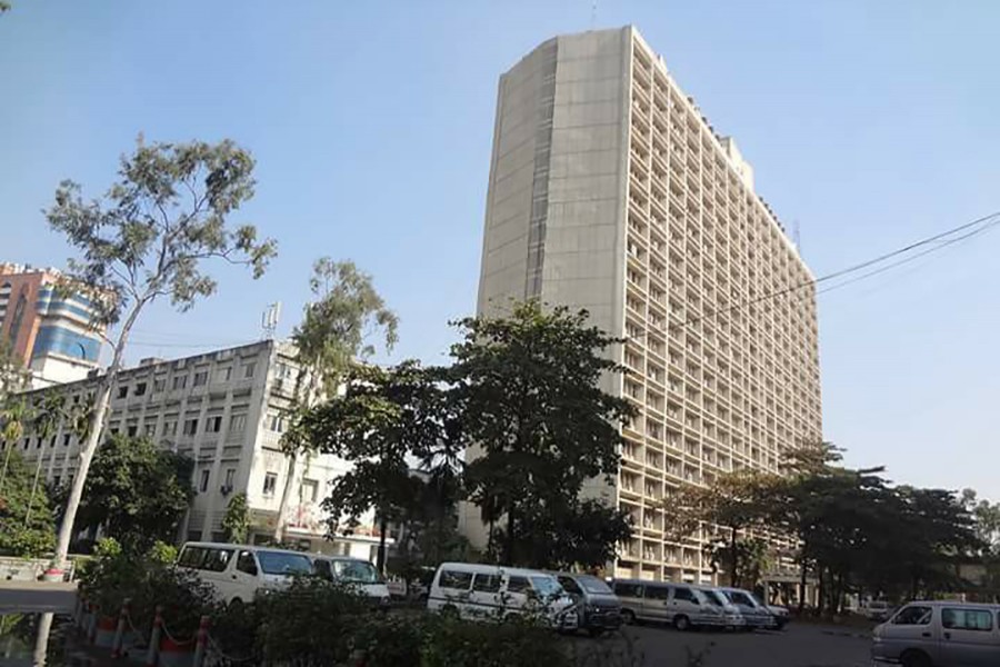 A general view of Bangladesh Secretariat in Dhaka. Source: Social Media