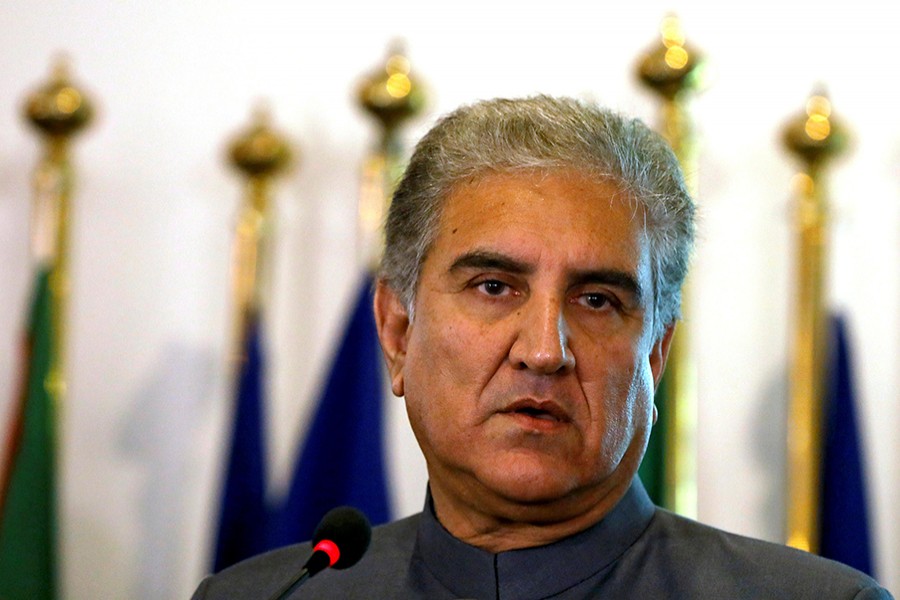 Pakistani Foreign Minister Shah Mehmood Qureshi listens during a news conference at the Foreign Ministry in Islamabad, Pakistan on August 20, 2018 — Reuters/Files