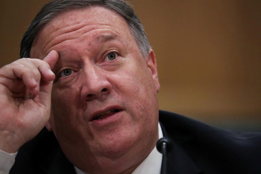 US Secretary of State Mike Pompeo testifies to the initial hearing of the Senate Caucus on International Narcotics Control on Capitol Hill in Washington, US, June 11, 2019. Reuters/Files