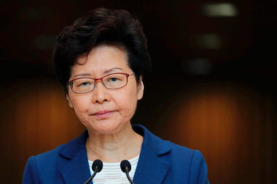 Hong Kong leader Lam does not rule out Beijing help