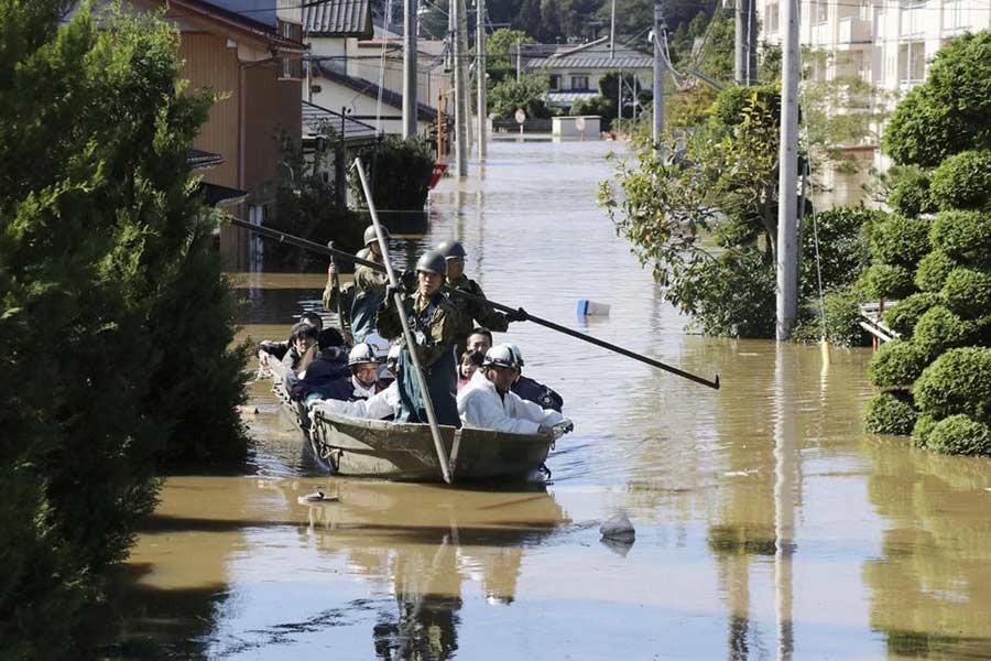 Japan deploys military rescuers as massive typhoon hits