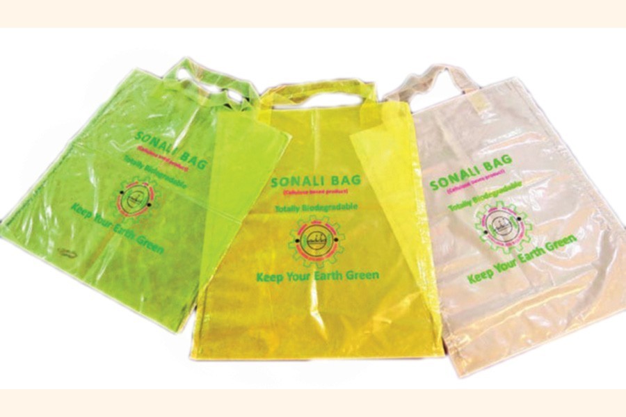 Commercial production of Sonali bags   