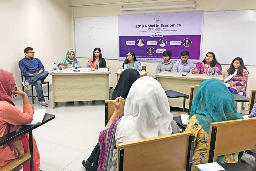 Panellists of "Poverty Alleviation" at BRAC University