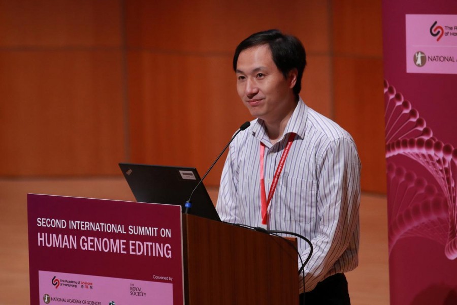 Scientist He Jiankui attends the International Summit on Human Genome Editing at the University of Hong Kong in Hong Kong, China November 28, 2018. REUTERS/Stringer