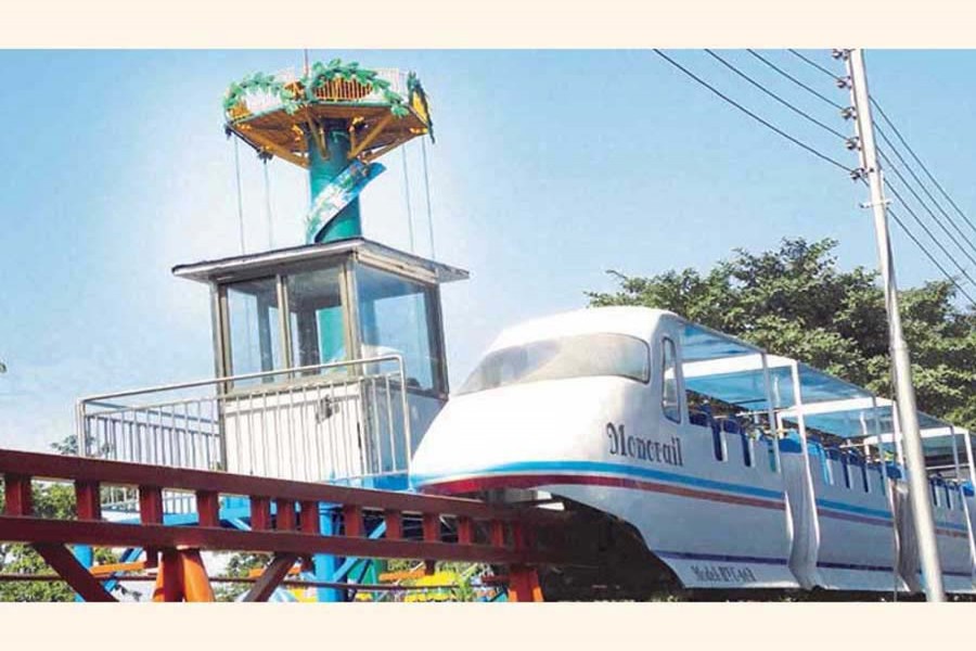 Sheikh Hasina Shishu Park in the Alampur area of Sylhet city 	— FE Photo