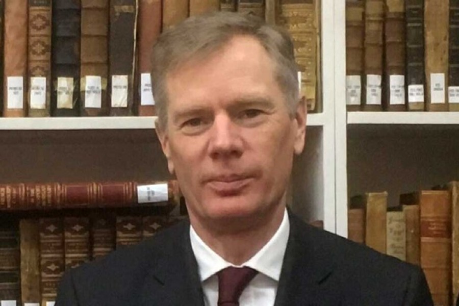 Britain’s ambassador to Iran Rob Macaire. Photo taken via Twitter