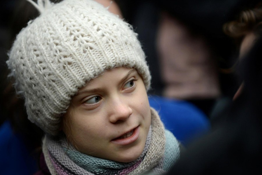 Swedish climate activist Greta Thunberg seen in this undated Reuters photo