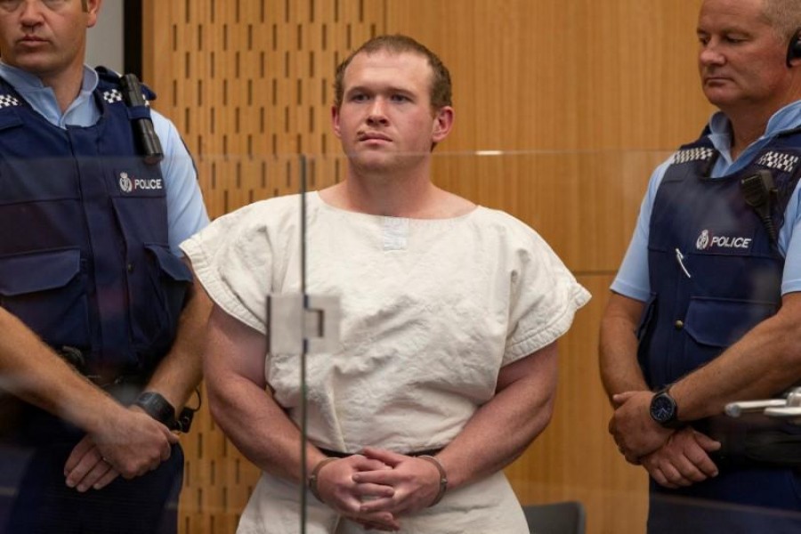 Brenton Tarrant, charged for murder in relation to the mosque attacks, is seen in the dock during his appearance in the Christchurch District Court, New Zealand on March 16, 2019 — Reuters/Files