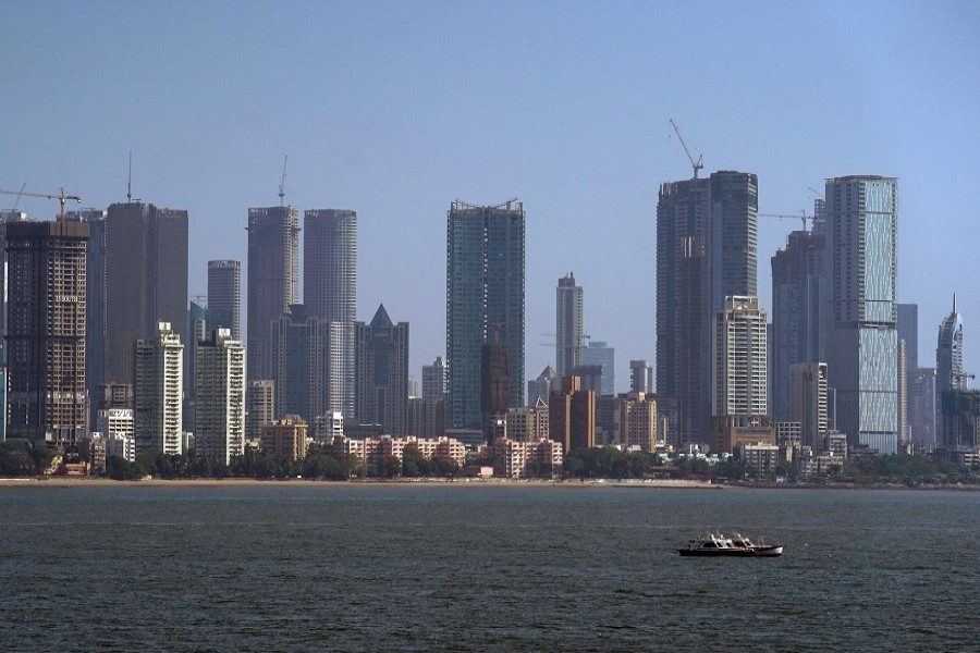 Mumbai's financial district skyline is pictured during a nationwide lockdown to slow the spreading of the coronavirus disease (COVID-19), April 24, 2020. — Reuters/Files