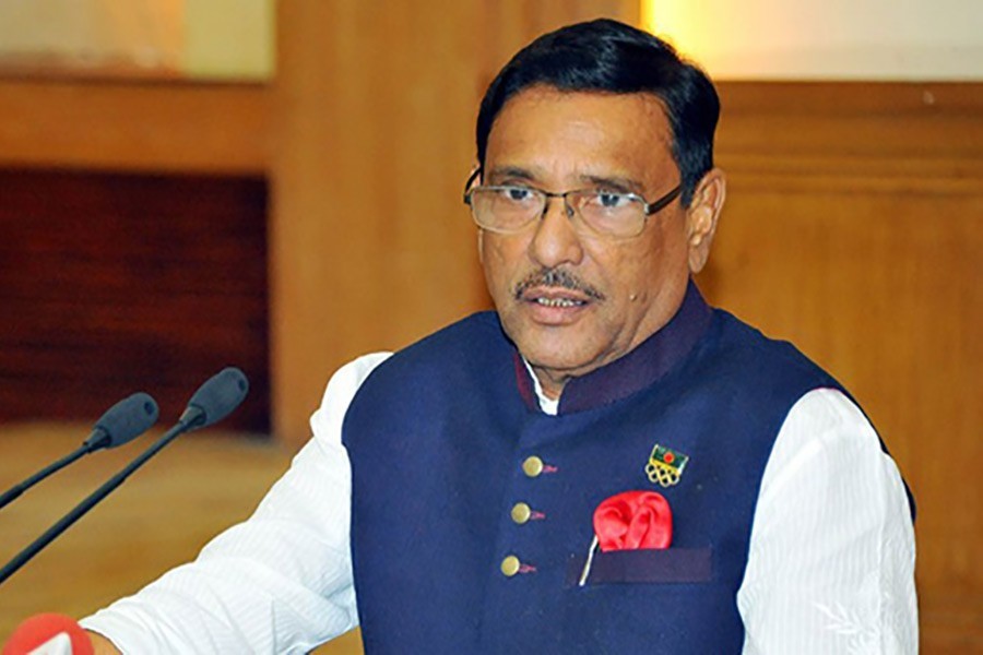 Road Transport and Bridges Minister Obaidul Quader seen in this undated photo