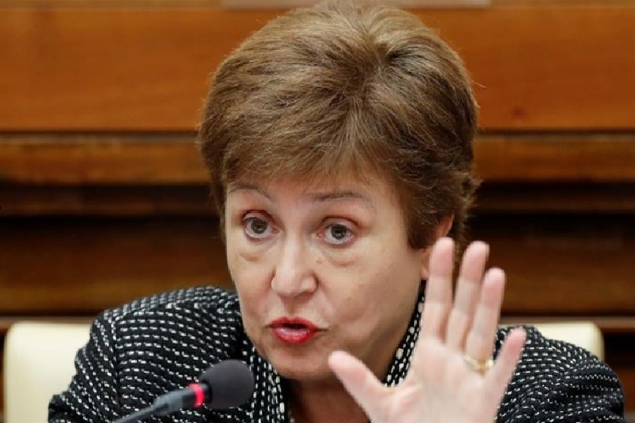 IMF Managing Director Kristalina Georgieva speaks during a conference hosted by the Vatican on economic solidarity, at the Vatican, February 05, 2020 — Reuters/Files