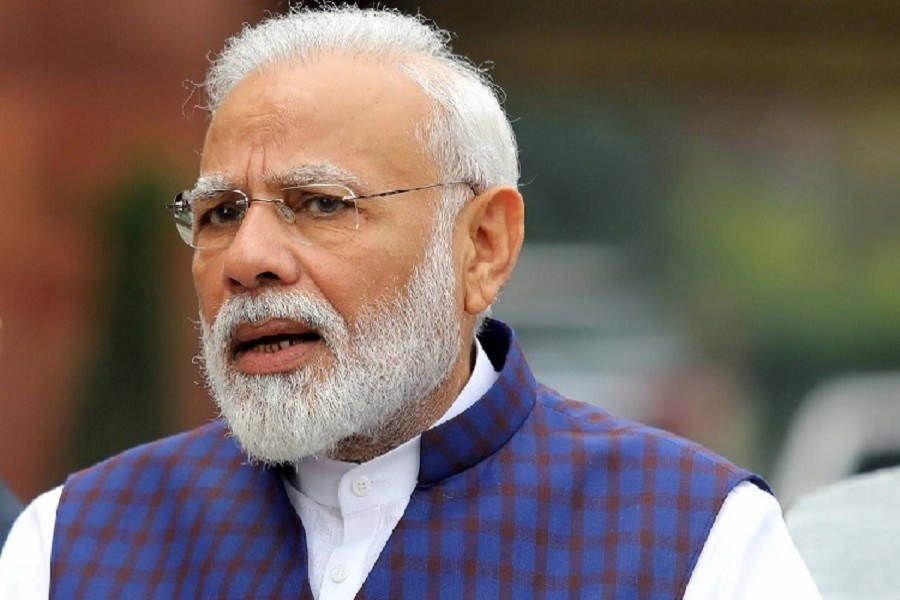 India's Prime Minister Narendra Modi speaks to the media inside the parliament premises on the first day of the winter session in New Delhi, November 18, 2019 — Reuters/Files