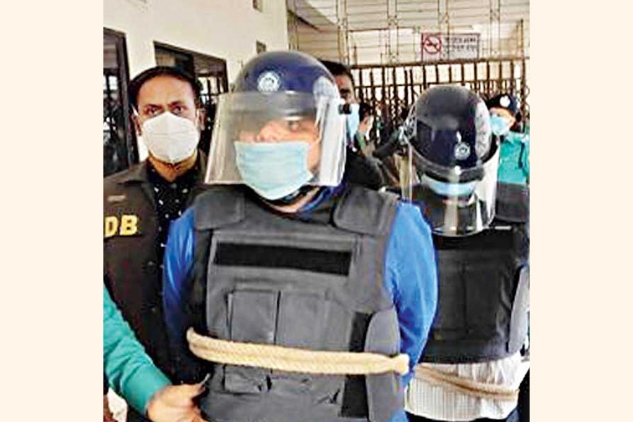 Regent Hospital owner Mohammad Shahed at the Metropolitan Magistrate Court of Dhaka on Thursday — Focus Bangla