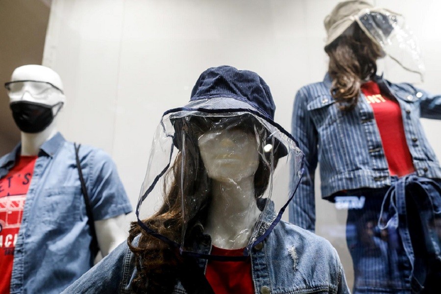 Mannequins wearing masks and makeshift face shields are displayed in a retail store amid the coronavirus disease (Covid-19) outbreak, in Quezon City, Metro Manila, Philippines, July 13, 2020 — Reuters