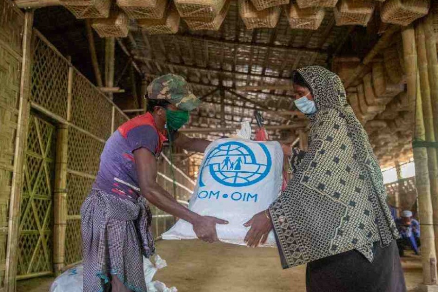 - Photo collected from IOM Bangladesh's facebook page