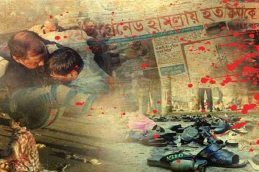 PM blames BNP-Jamaat govt for Aug 21 grenade attack