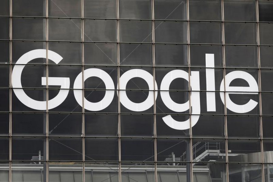 The logo of Google is seen on a building at la Defense business and financial district in Courbevoie near Paris, France on September 1, 2020 — Reuters/Files