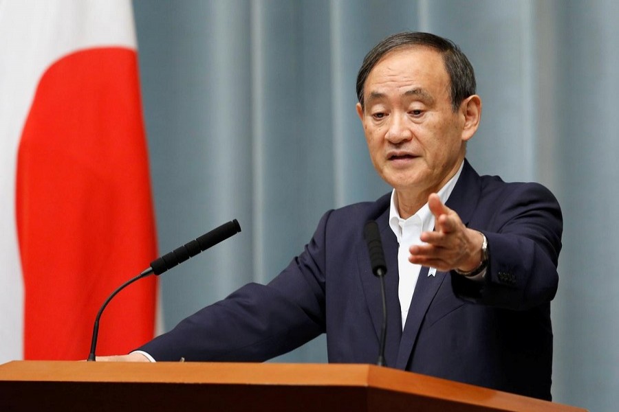 Japan's Chief Cabinet Secretary Yoshihide Suga attends a news conference at Prime Minister Shinzo Abe's official residence in Tokyo, Japan, May 29, 2017 — Reuters/Files