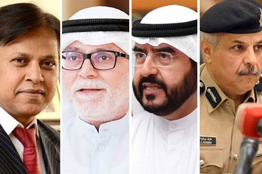 Bangladeshi lawmaker Mohammad Shahid Islam alias Kazi Papul, Kuwaiti lawmakers Saadoun Hammad, Salah Khorshid and Kuwaiti official Major General Mazen Sheikh Mazem Al Jarrah