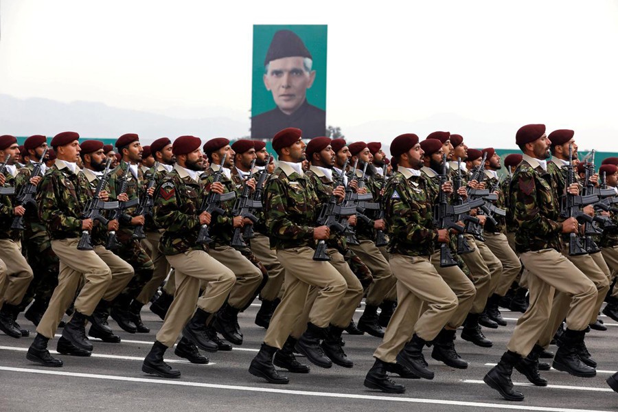 Commandos from the Special Services Group (SSG) march during Pakistan Day military parade in Islamabad, Pakistan on March 23, 2019 — reuters/Files