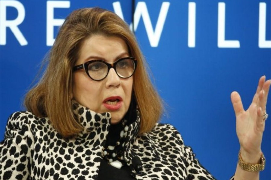 Carmen Reinhart, Minos A Zombanakis Professor of the International Financial System at Harvard Kennedy School attends the World Economic Forum (WEF) annual meeting in Davos, Switzerland Jan 17, 2017. REUTERS/FILE