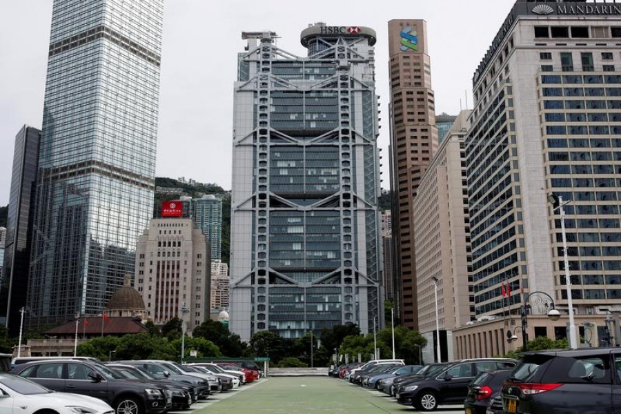 HSBC and Standard Chartered Bank headquarters are seen at the financial Central district in Hong Kong, China on August 4, 2020 — Reuters/Files