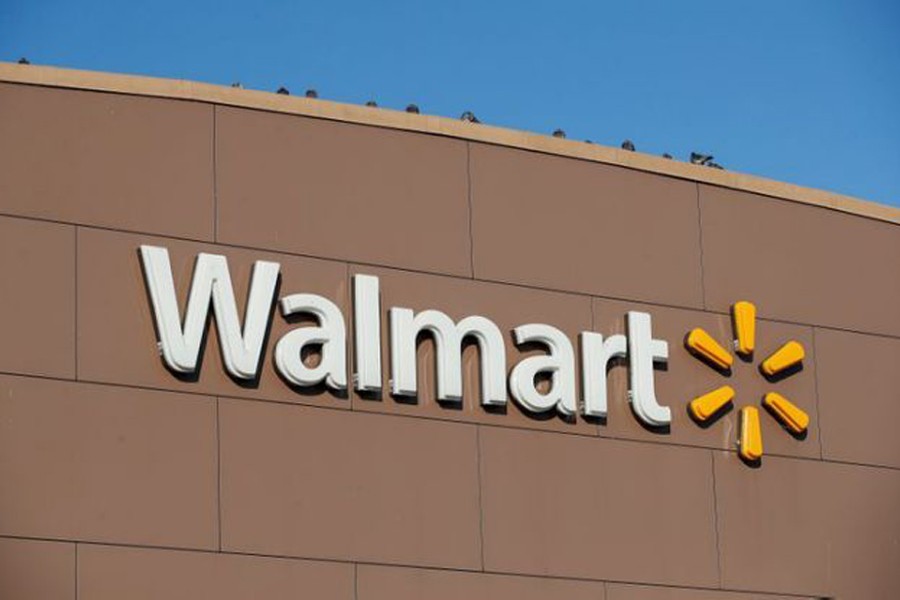 Walmart's logo is seen outside one of the stores in Chicago, Illinois, US on November 20, 2018 — Reuters/Files